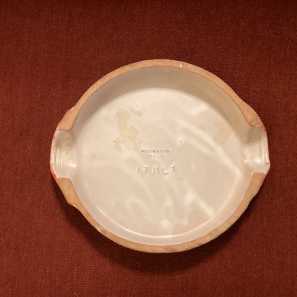 Vintage Italian Hand Painted Pottery Trivet - Picture 2 of 3